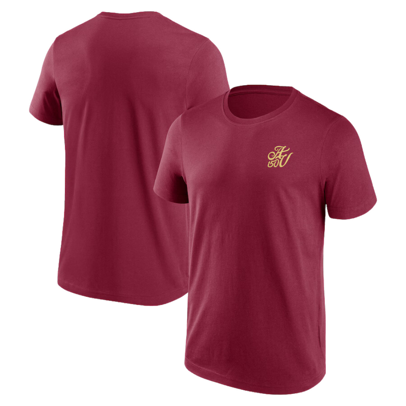 Aston Villa Adidas 150th Anniversary T-Shirt Claret Mens