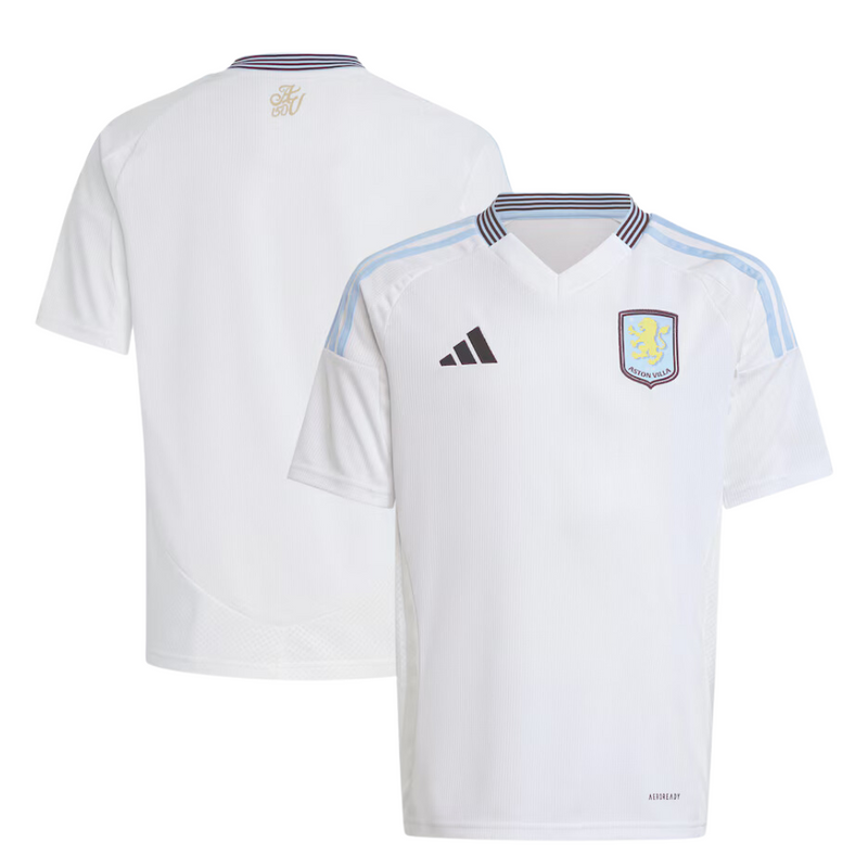 Aston Villa adidas Away Shirt 2024-25 - Kids