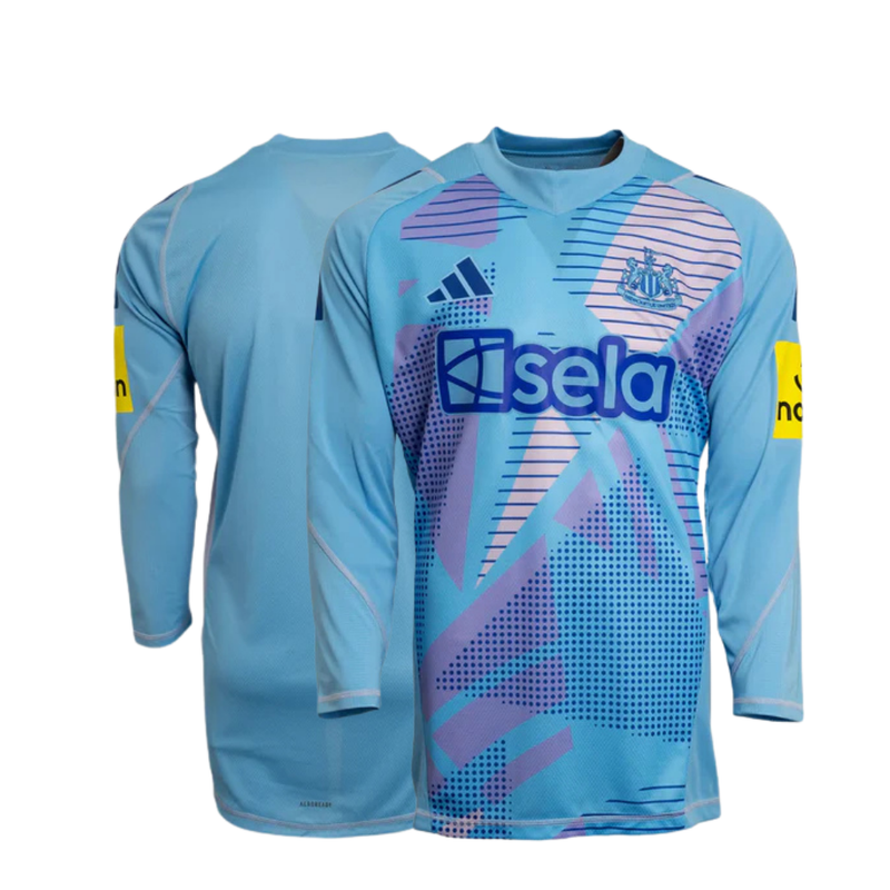 Newcastle United Adidas Blue Goalkeeper Long Sleeve Shirt Kids 2024/2025