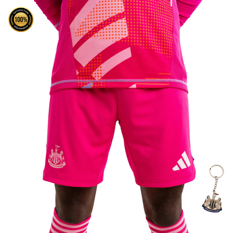 Newcastle United Adidas Pink Goalkeeper Shorts 2024/2025