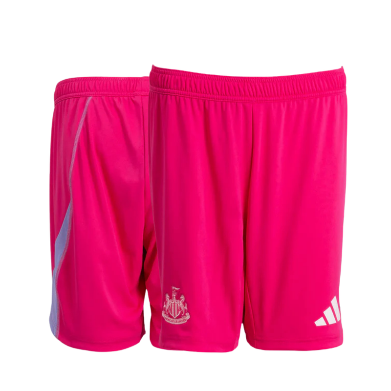 Newcastle United Adidas Pink Goalkeeper Shorts Kids 2024/2025